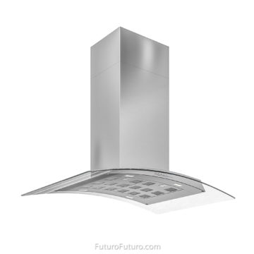 black kitchen cabinets island range hood | stainless steel hood