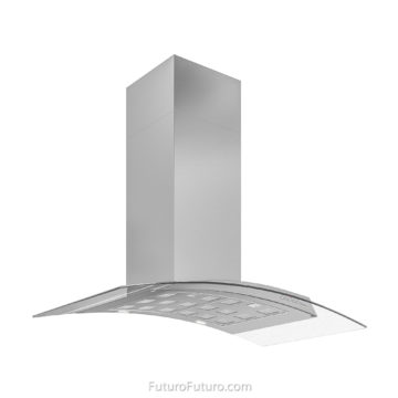 ductless wall mount range hood | highest-grade AISI 304 stainless steel hood