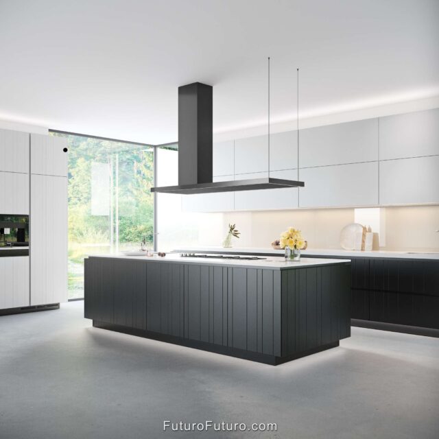 Designer White Kitchen | Modern designer Futuro Futuro range hood