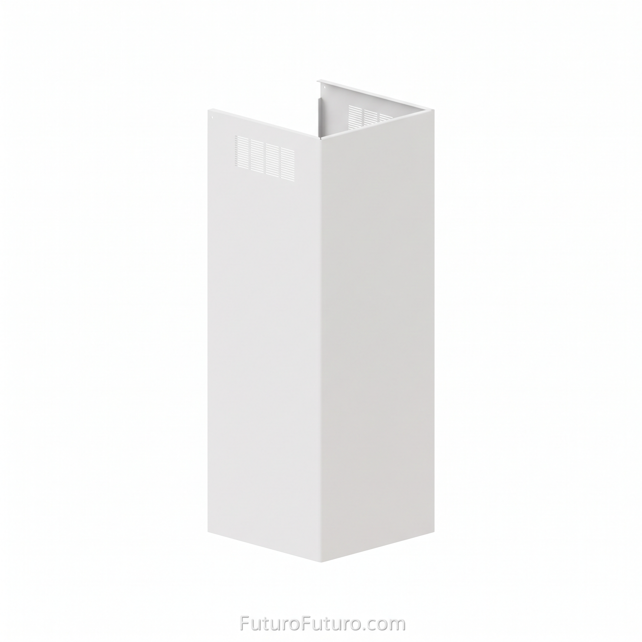 White Chimney Extension - Wall Square 1 White Chimney Extension - Wall Square