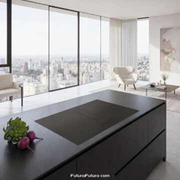 Futuro Futuro 32″ Portofino Black Matte Downdraft Induction Cooktop