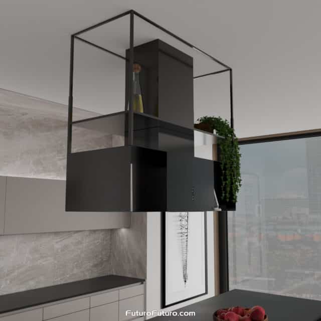 Superior Italian craftsmanship - 48-inch Knox Black range hood by Futuro Futuro
