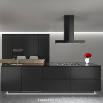 Futuro Futuro 36″ Positano Black Island Range Hood