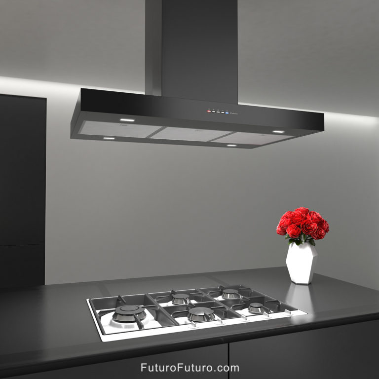 Futuro Futuro 36″ Positano Black Island Range Hood