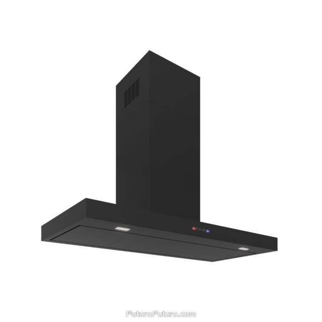 Black kitchen vent hood | Modern black kitchen hood