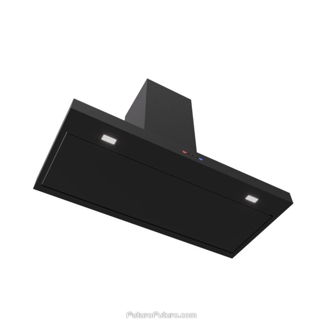 Black kitchen vent hood | Modern black kitchen hood