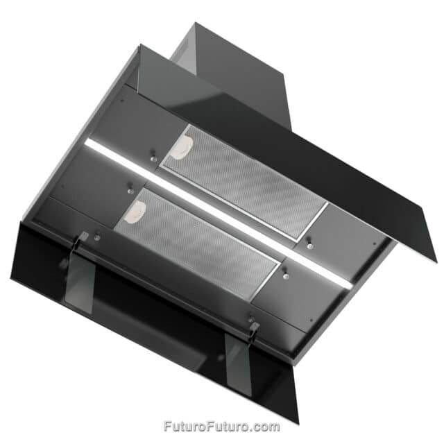 Italian-crafted island mount range hood for a bold kitchen statement