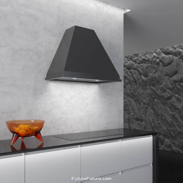 Futuro Futuro wall range hood enhancing kitchen design