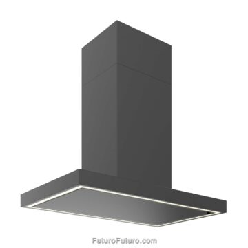 Futuro Futuro Black Island Range Hood | Modern Italian vent hood