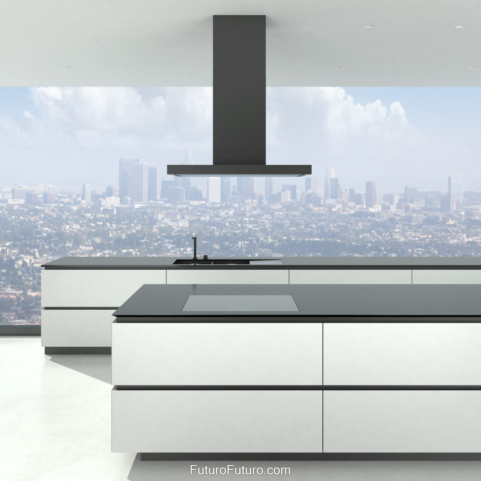 Futuro Futuro 36″ Turo Black Island Range Hood