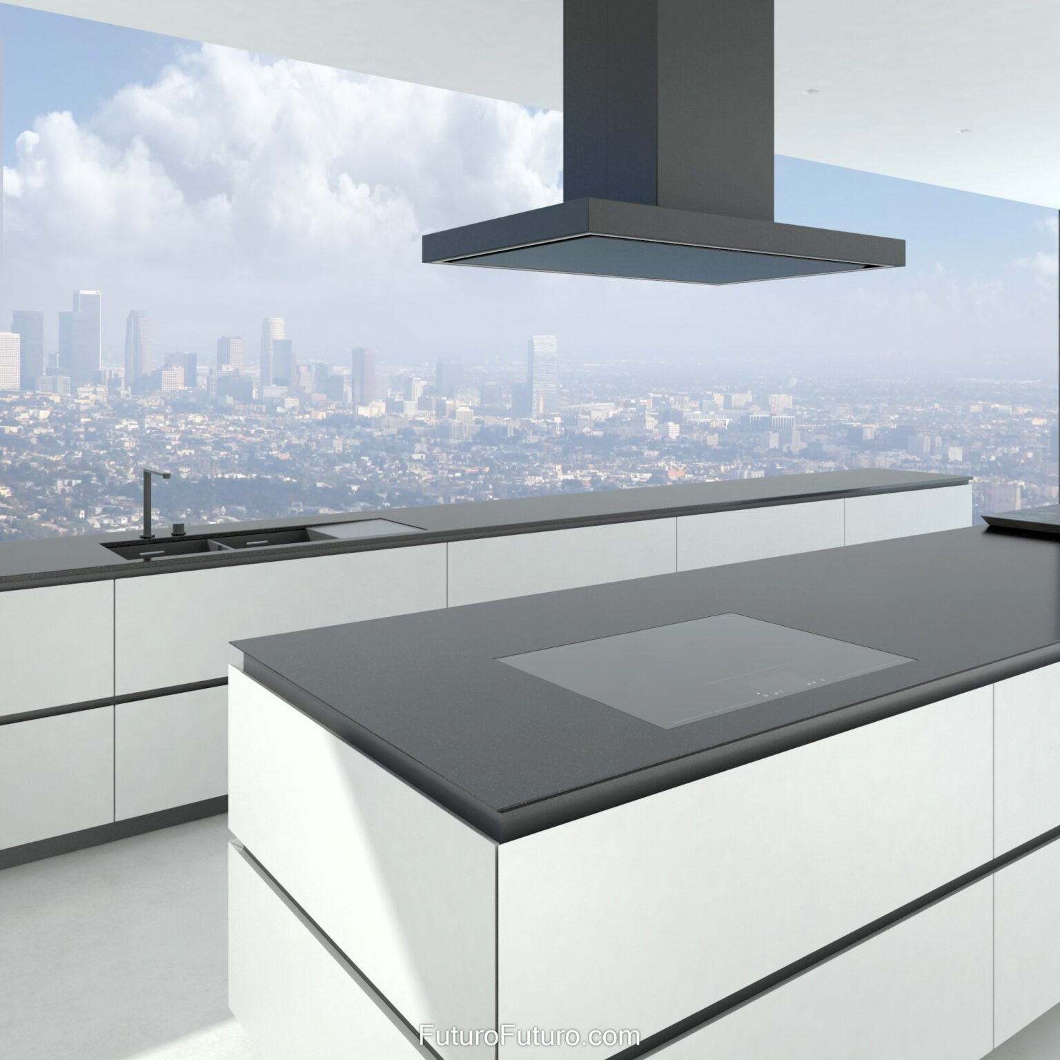 Futuro Futuro 36″ Turo Black Island Range Hood