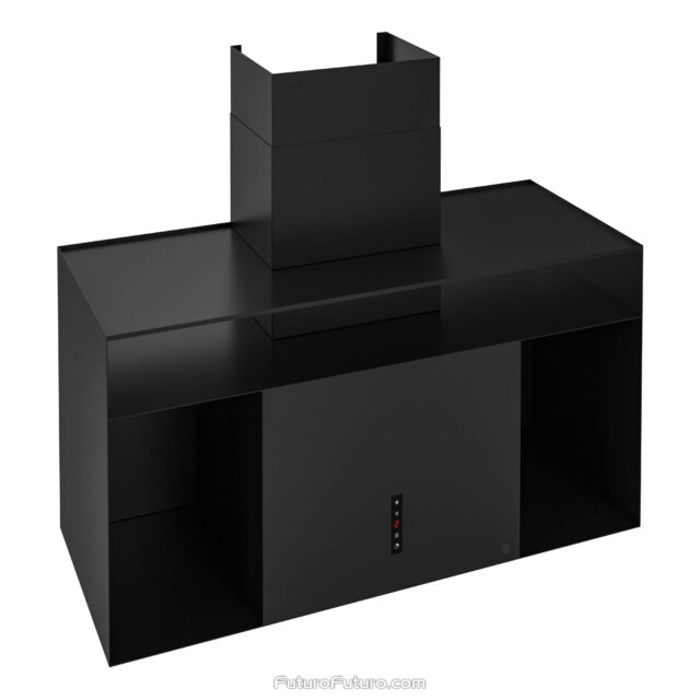 Sleek black range hood by Futuro Futuro - Knox 36-inch model