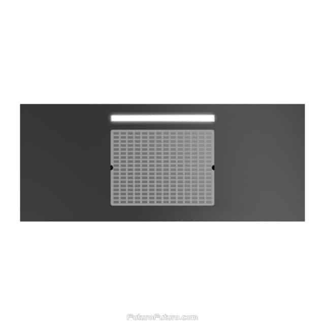 Black kitchen hood vent by Futuro Futuro - 36-inch Knox Island model