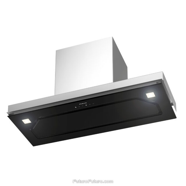 Powerful 30-inch black stainless steel insert range hood by Futuro Futuro.