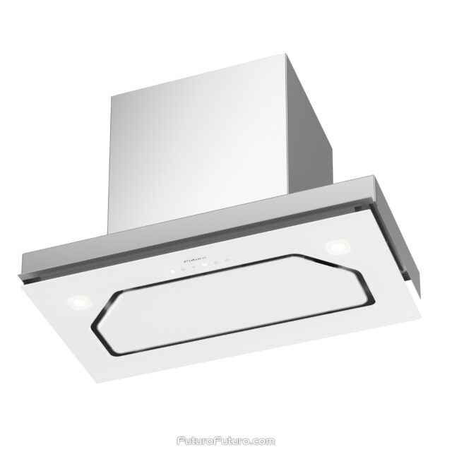 Futuro Futuro 22-inch Bravia White Insert Range Hood with sleek modern design