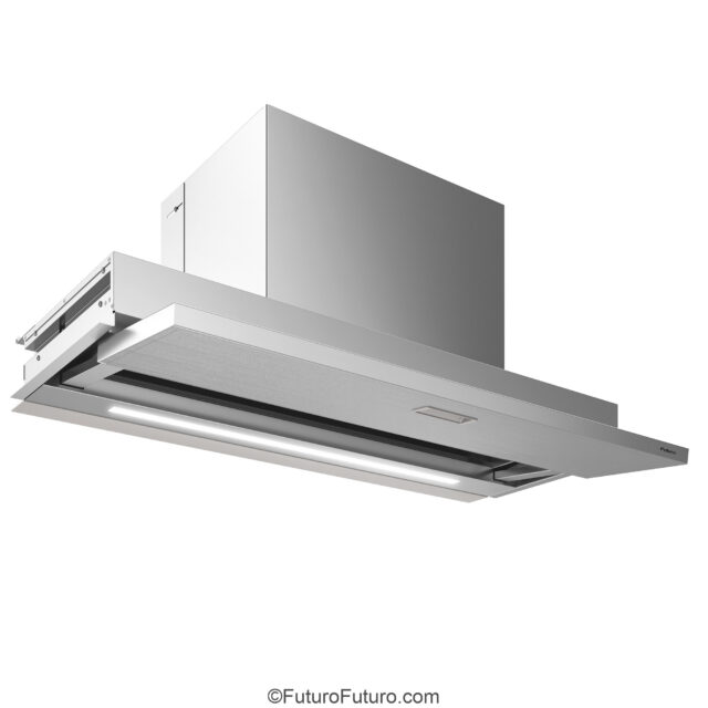 Anti-condensation Glide Insert range hood in modern kitchen
