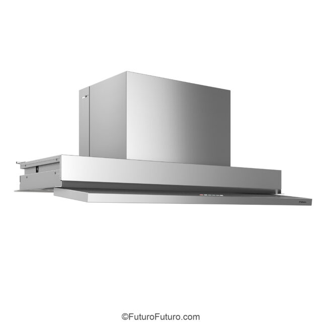 Internal condensation container in Glide Insert range hood