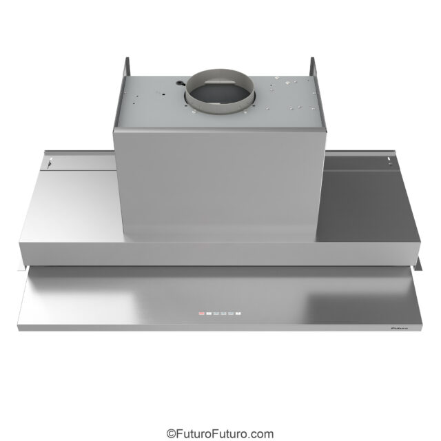 36-inch range hood with sensor-monitored water tray
