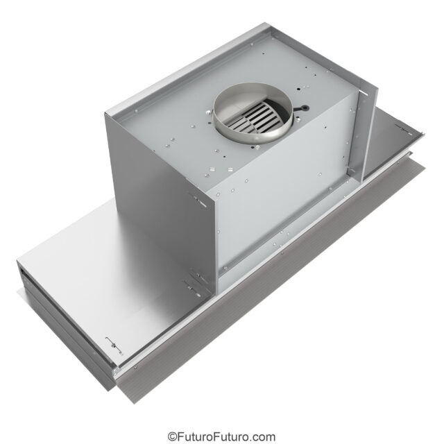 Energy-efficient 36-inch Glide Insert hood with LED lights