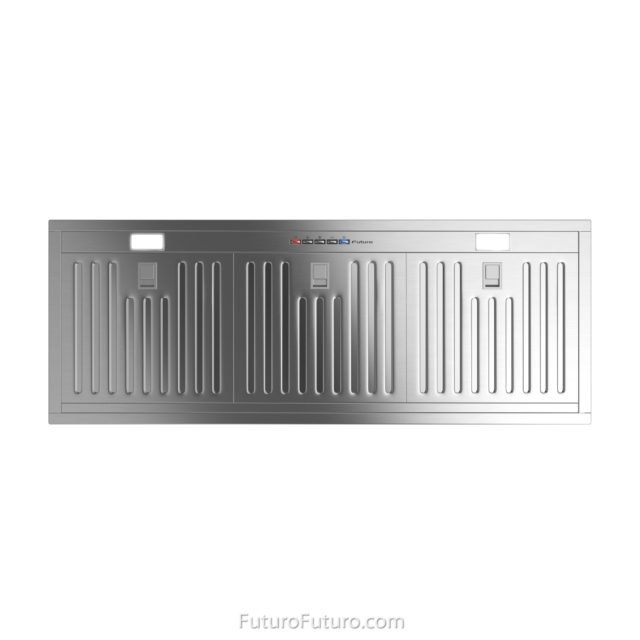 Dishwasher safe baffle filters range hood | Highest-grade AISI 304 stainless steel kitchen range hood