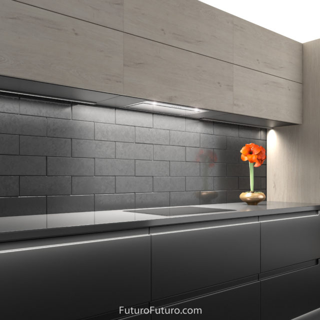 Contemporary kitchen exhaust hood | Stylish kitchen hood vent