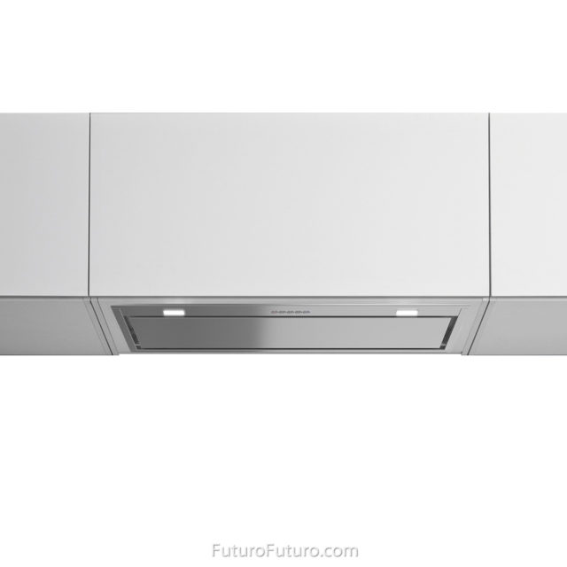 White kitchen ventless range hood | Modern kitchen fan