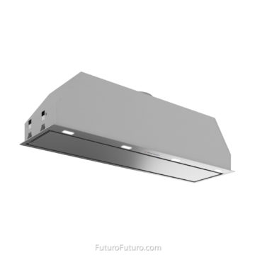 Contemporary recirculating range hood | Stylish under cabinet vent hood