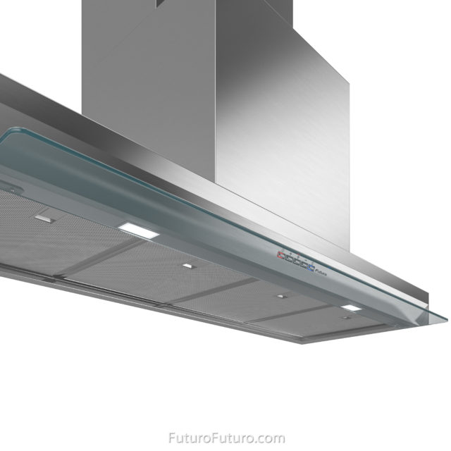 Dishwasher safe baffle filters range hood | Highest-grade AISI 304 stainless steel kitchen range hood
