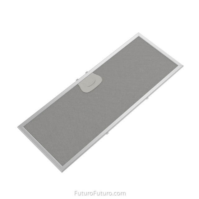 aluminum grease filters range hood | designer filter kitchen hood