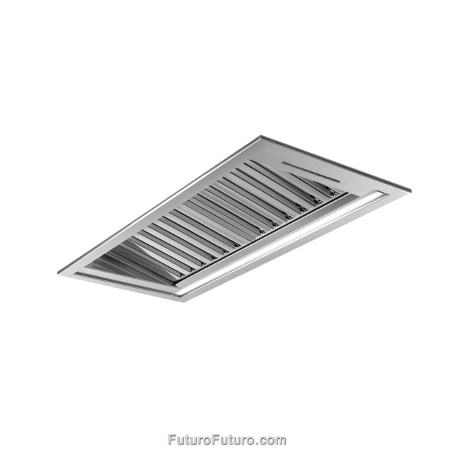 LED modern concealed hood | wireless remote control kitchen vent