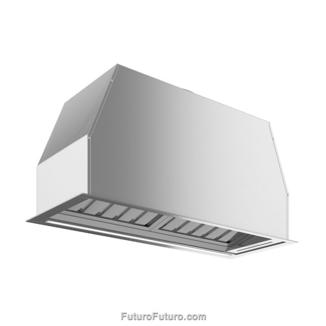 Built-in cabinet stainless steel range hood | modern kitchen cabinets stove hood