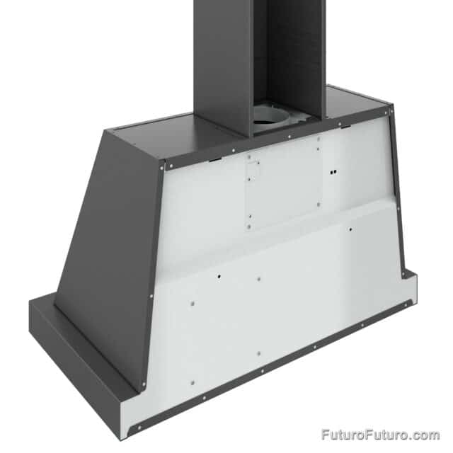 Modern 36" Wall Mount Range Hood with Innovative Blower Cage and LED Lighting