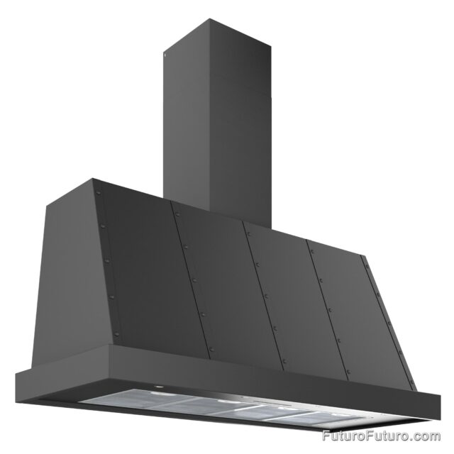 48" Italian-Made Classic Range Hood with Gunmetal-Black Finish