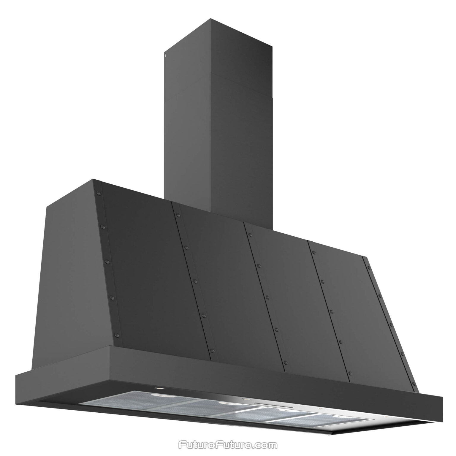 Futuro Futuro 48″ Fano Black Wall Range Hood