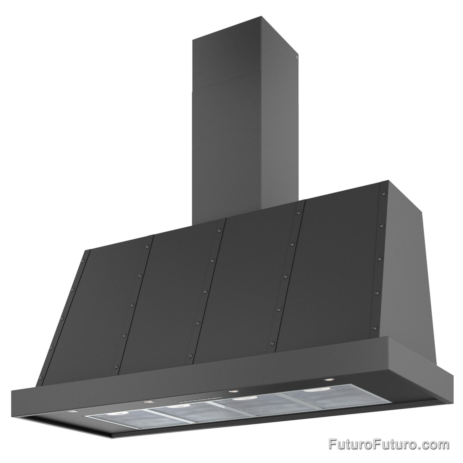 Futuro Futuro 48″ Fano Black Wall Range Hood