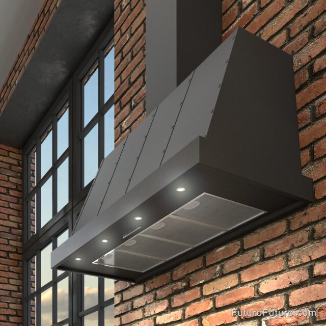 48" Futuro Futuro Range Hood with Easy-to-Install Modular Mounting System and Multi-Layer Filters
