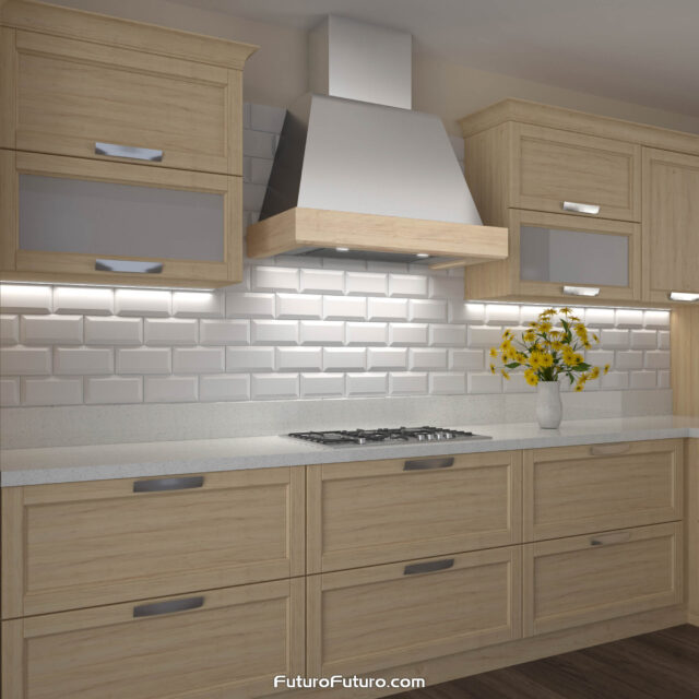 Versatile ducted or ductless function of the Futuro Futuro 36-inch Cascade Wall Range Hood.