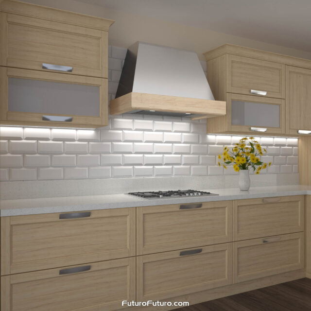 Futuro Futuro 36-inch Cascade Wall Range Hood providing exceptional kitchen ventilation.