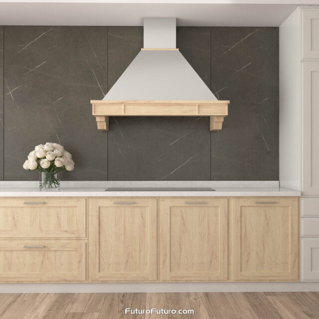 The Sphinx Wall Range Hood with dishwasher-safe filters for easy maintenance.