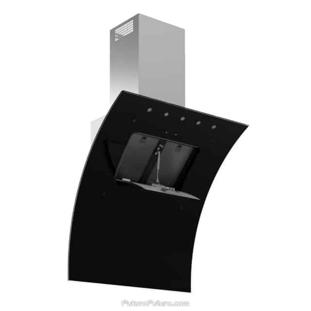 Italian Designer Kitchen Hood - WL36SPLASH-BLK