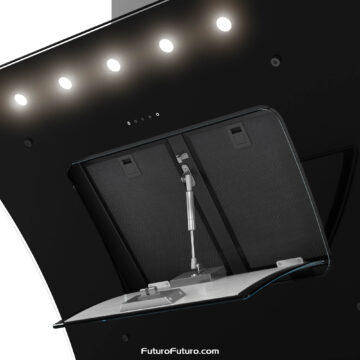 Futuro Futuro 36″ Splash Black Wall Range Hood