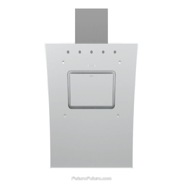 Contemporary white range hood for 36-inch stoves