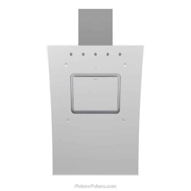 Contemporary white range hood for 36-inch stoves