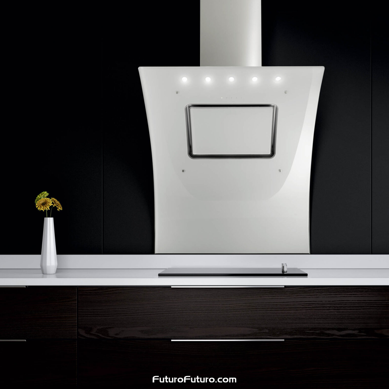 Futuro Futuro 36″ Splash White Wall Range Hood