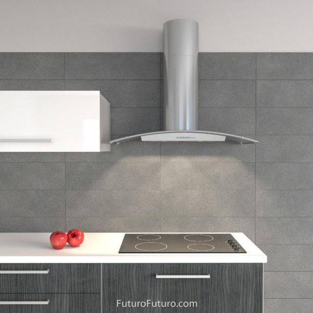 Contemporary kitchen exhaust fan | Italian designer kitchen range hood