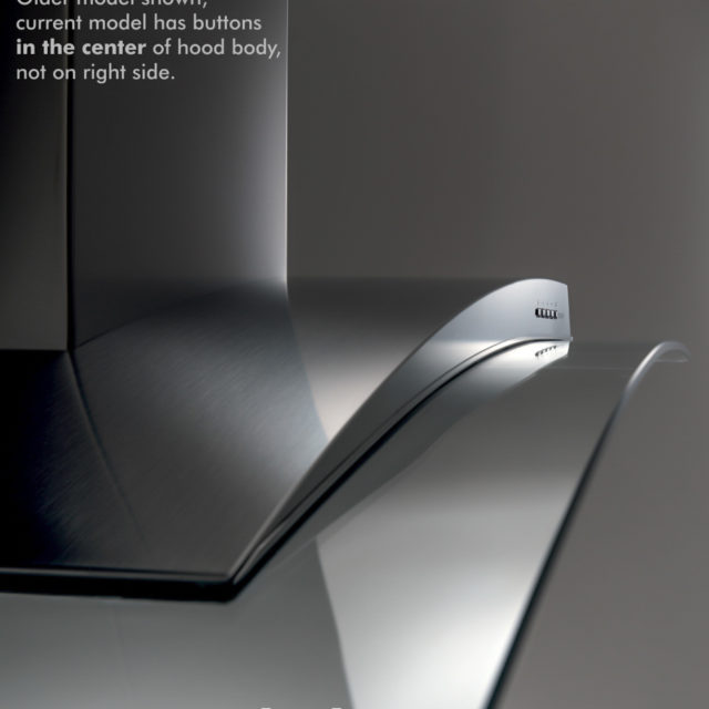 Acqualina Glass vent hood | Modern Italian exhaust hood