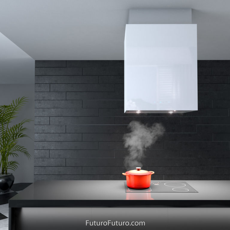 Futuro Futuro 24″ Lombardy White Island Range Hood
