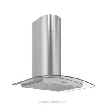 Modern Ultra-quiet 940 CFM wall mount range hood | black and white kitchen stainless steel range hood