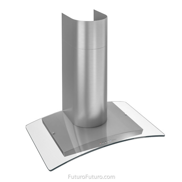 Tempered glass wall mount range hood | Modern stove hood