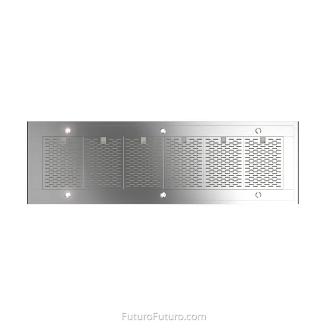 Powerful kitchen fan | Designer aluminum mesh filters